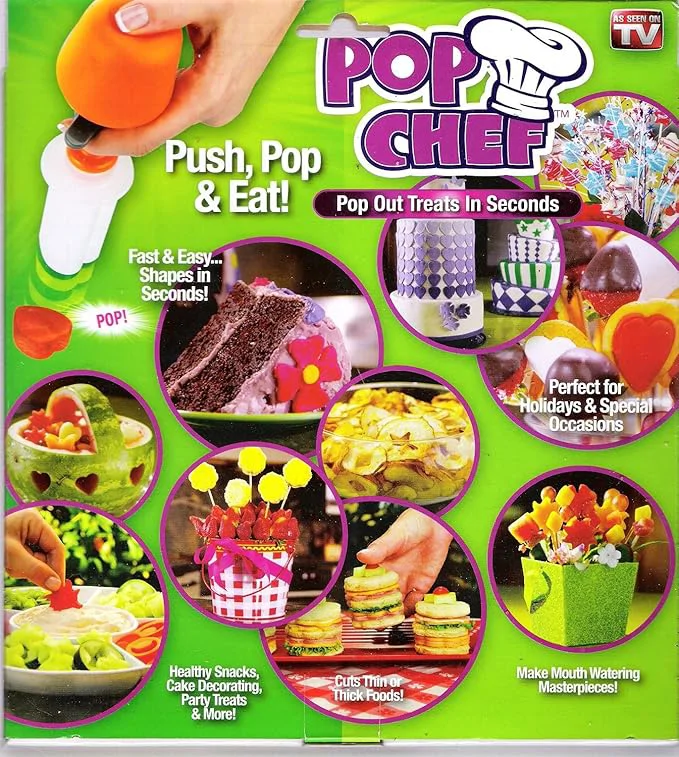 Pop Chef gyümölcs formanyomó 6 mintával