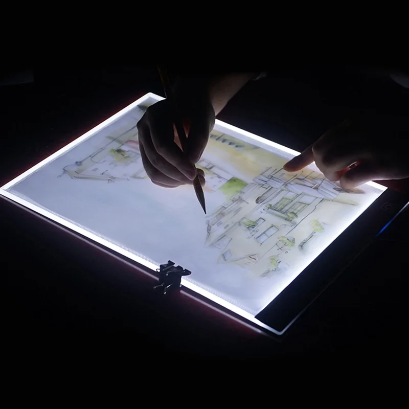 Világító LED rajz- és másolótábla