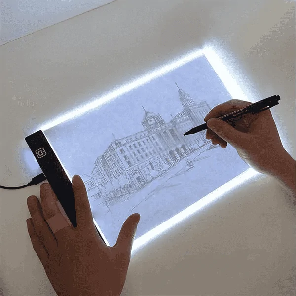 Világító LED rajz- és másolótábla
