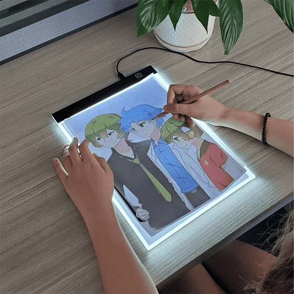 Világító LED rajz- és másolótábla