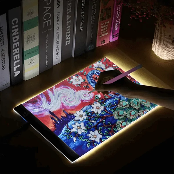 Világító LED rajz- és másolótábla