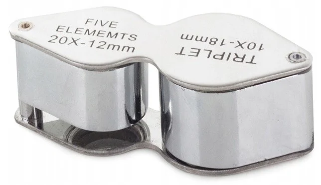 2in1 ékszernagyító dobozban (10x / 20x)