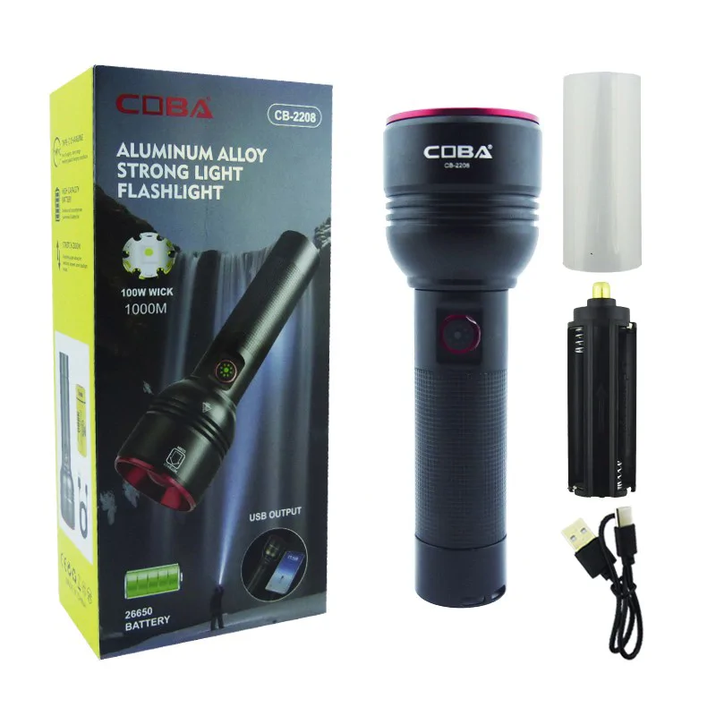 COBA CB-2208 tölthető elemlámpa