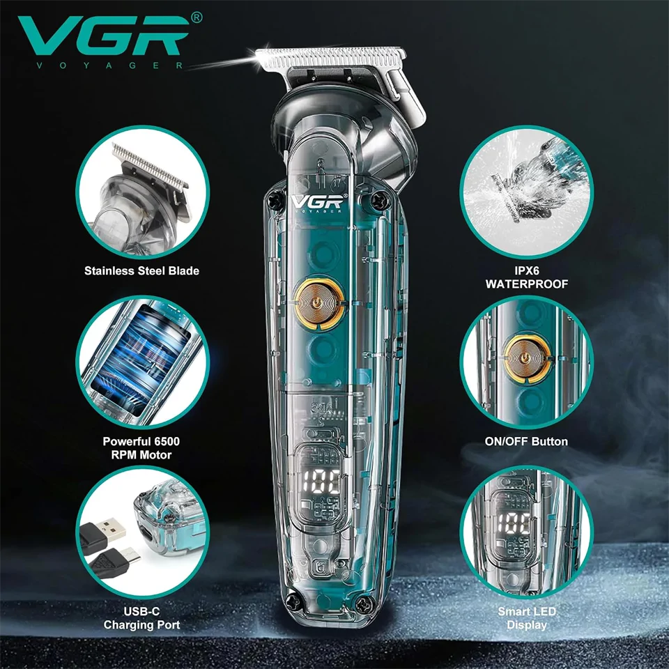 VGR V-949 Vízálló többfunkciós trimmelő és orrszőrvágó