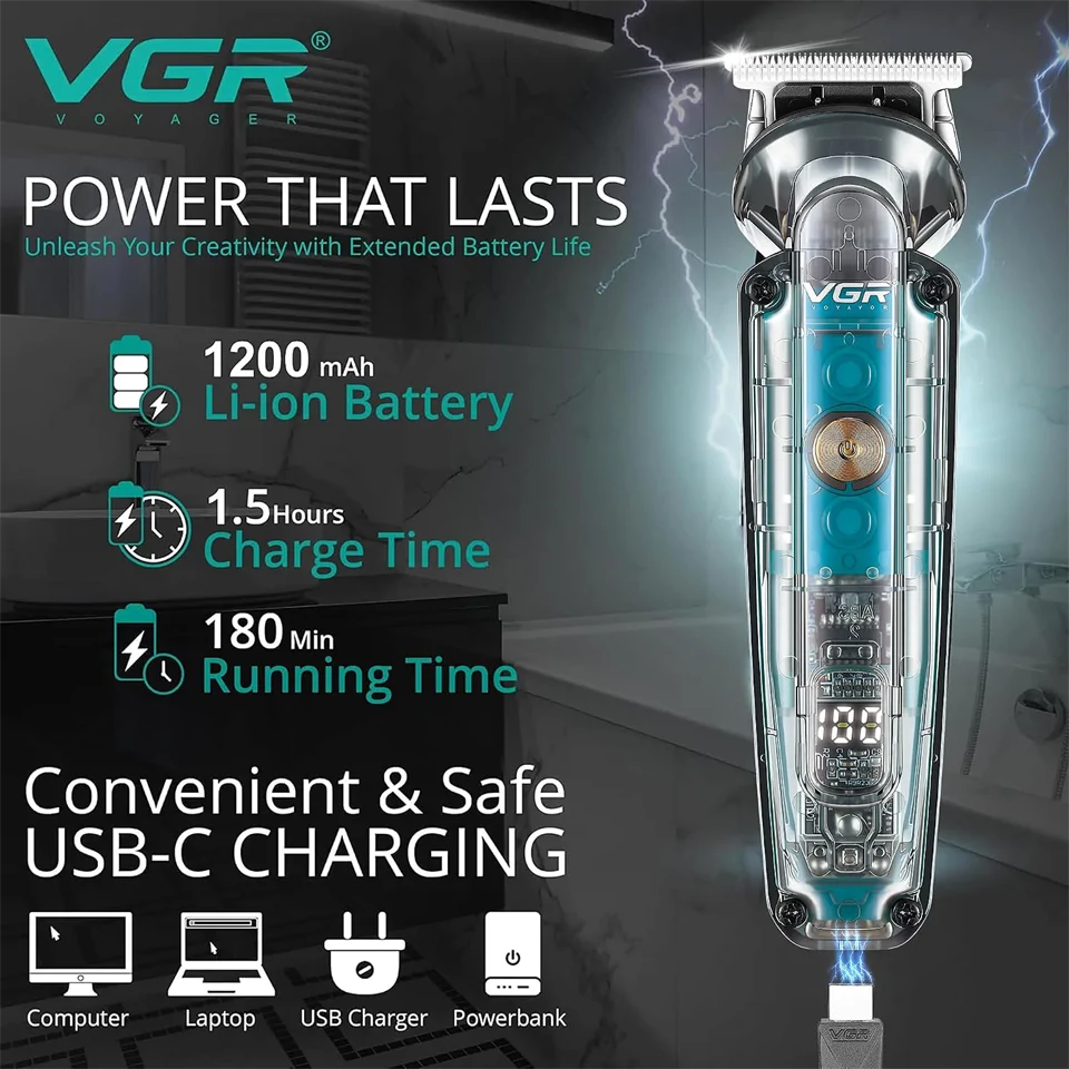 VGR V-949 Vízálló többfunkciós trimmelő és orrszőrvágó