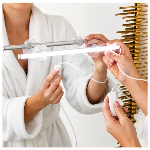 Beauty Bright tükörre rögzíthető LED-es kozmetikai lámpa