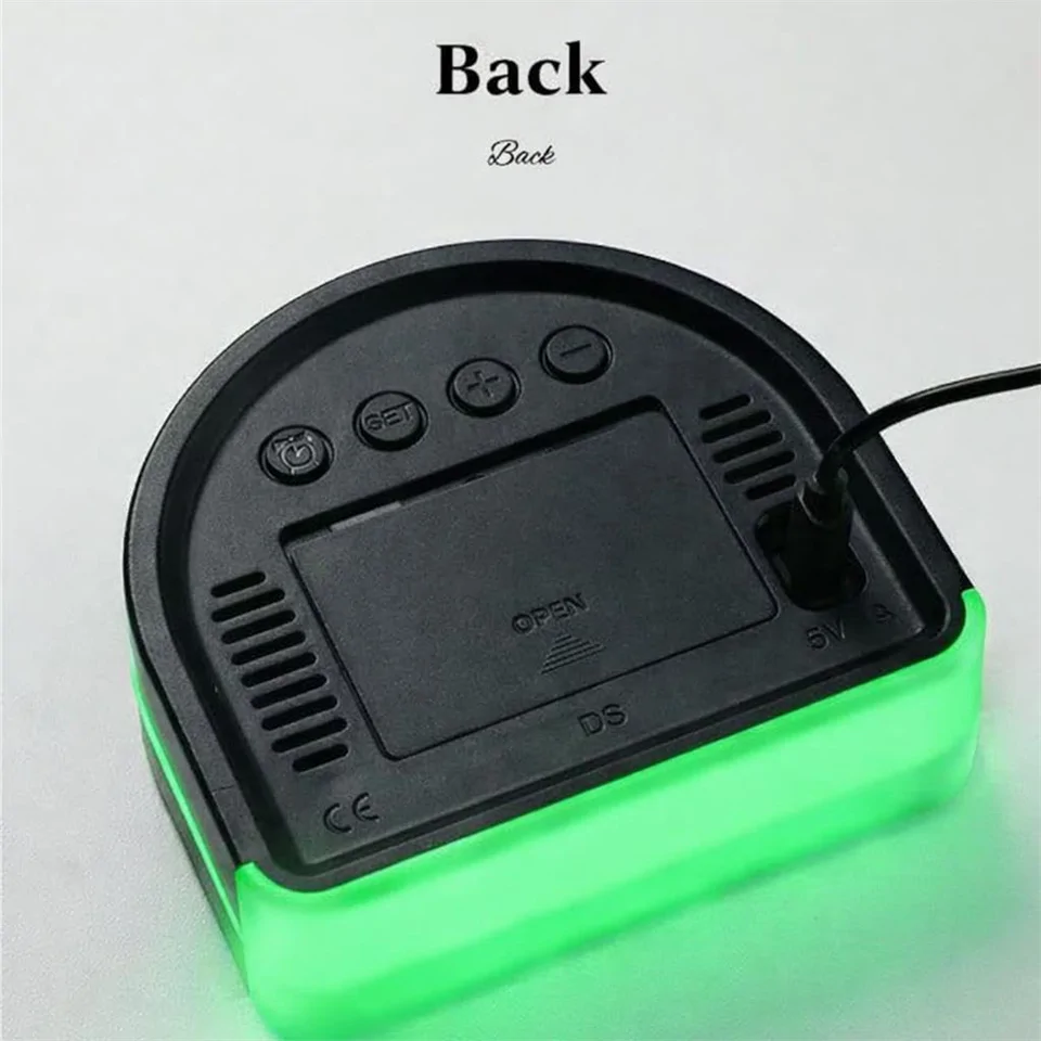 Félköríves LED digitális ébresztőóra