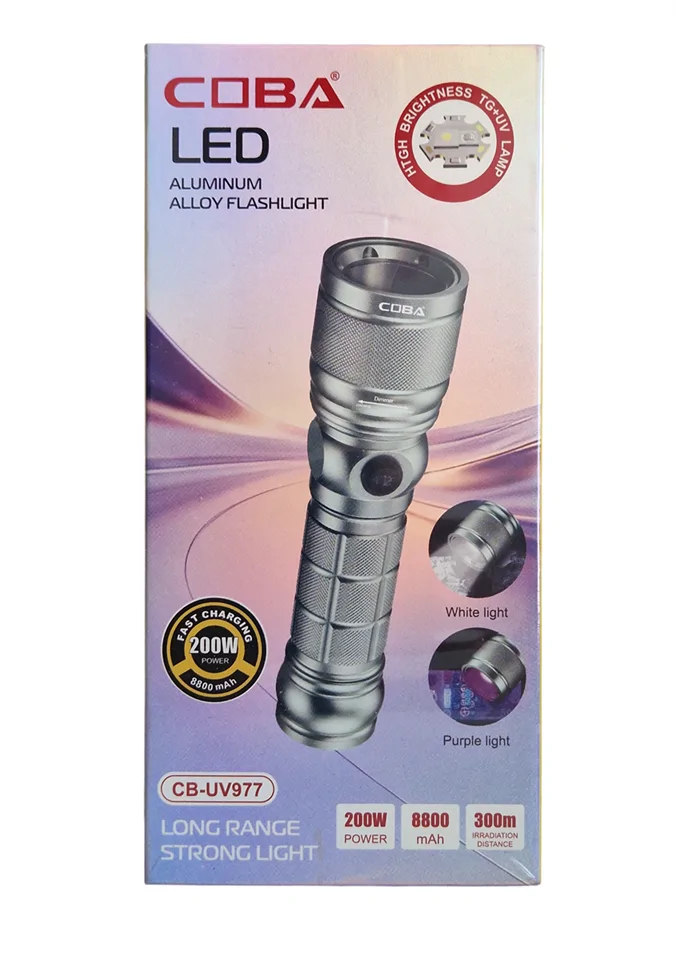 COBA CB-UV977 Power LED + UV zseblámpa