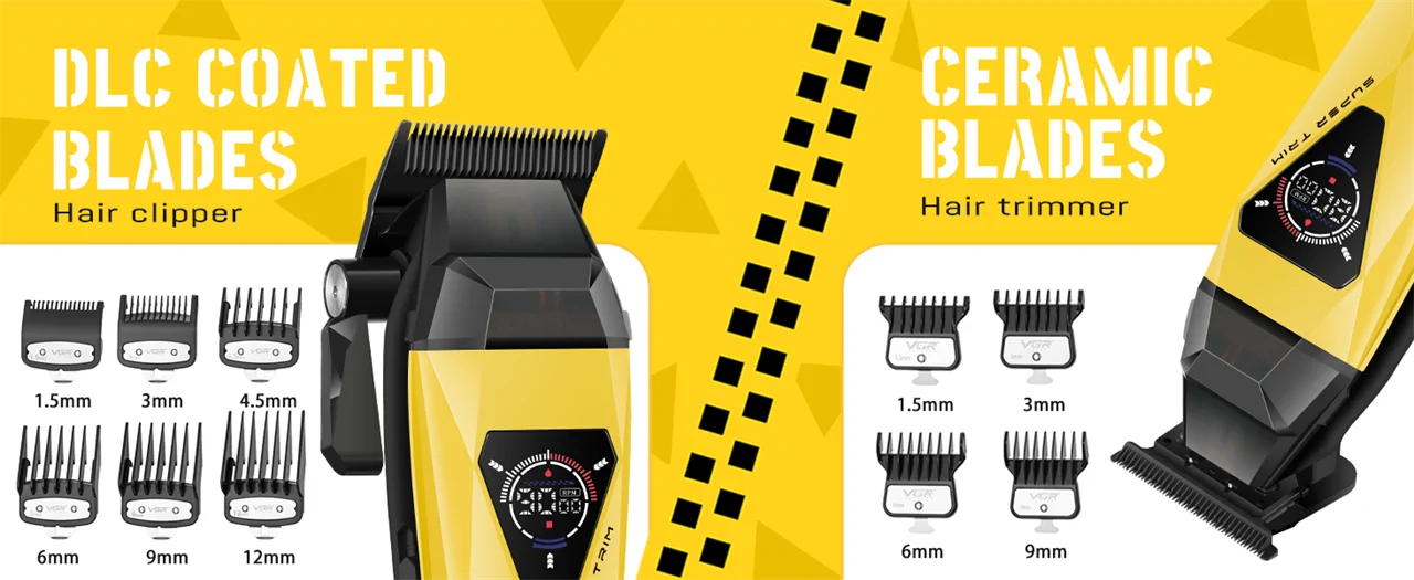 VGR V-877 S3 professzionális barber kit - 3in1 hajvágó készlet