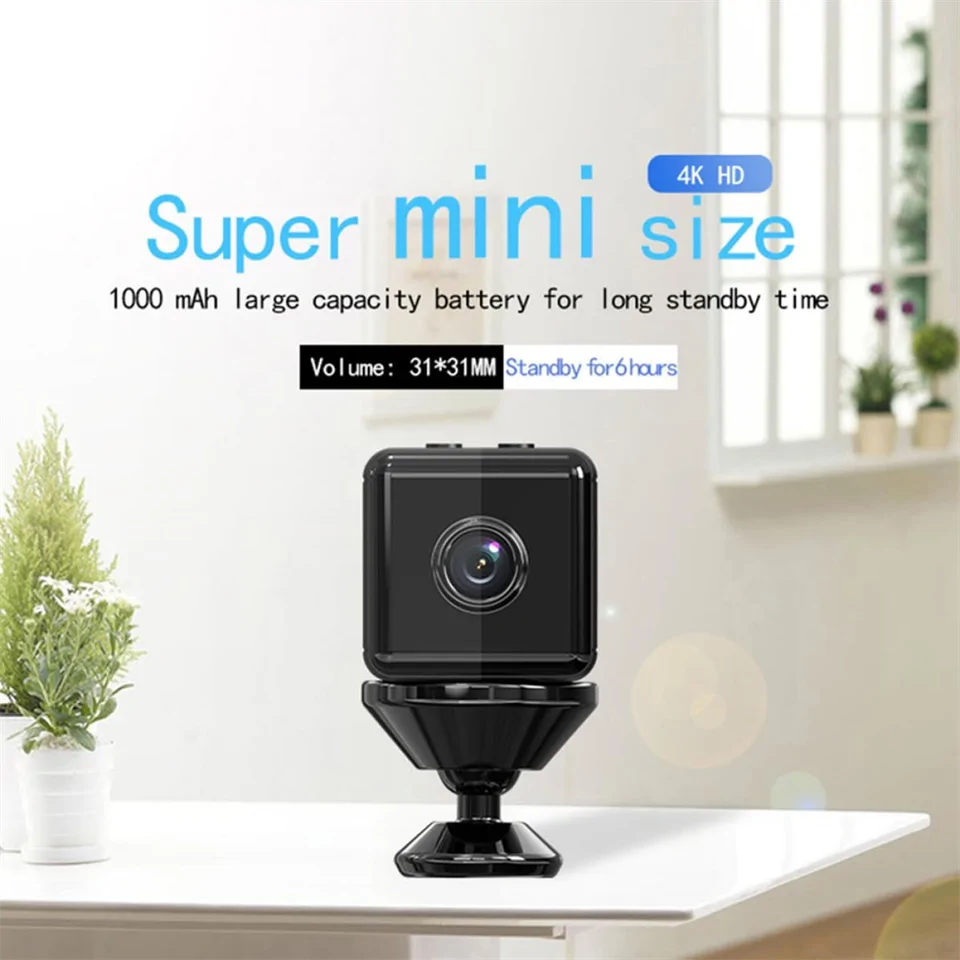 WiFi mini IP kamera – 1080P Full HD vezeték nélküli biztonsági kamera telefonos megfigyelésse