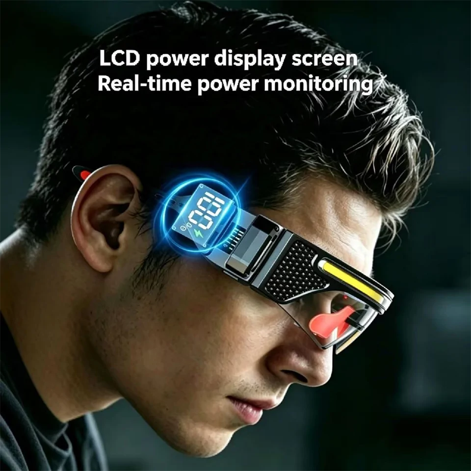 LED lámpás védőszemüveg mozdulatvezérléssel
