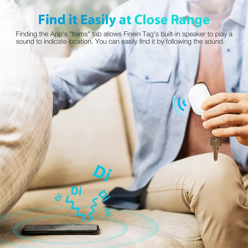 Okos Bluetooth Smart Tag kulcs- és csomagkereső - Apple Find My kompatibilis