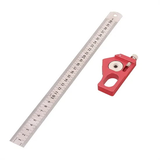 Ütközős alumínium vonalzó 30 cm