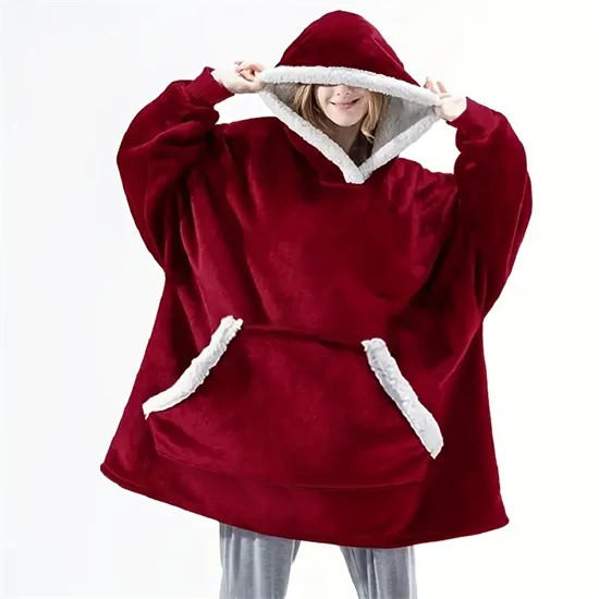 Huggle Hoodie polár kapucnis takaró