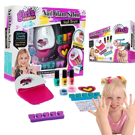 Nail Glam Deluxe manikűrszalon kicsiknek –  körömreszelővel, matricákkal, körömlakkokkal és csillámporokkal – minden, ami csillogás és divat!