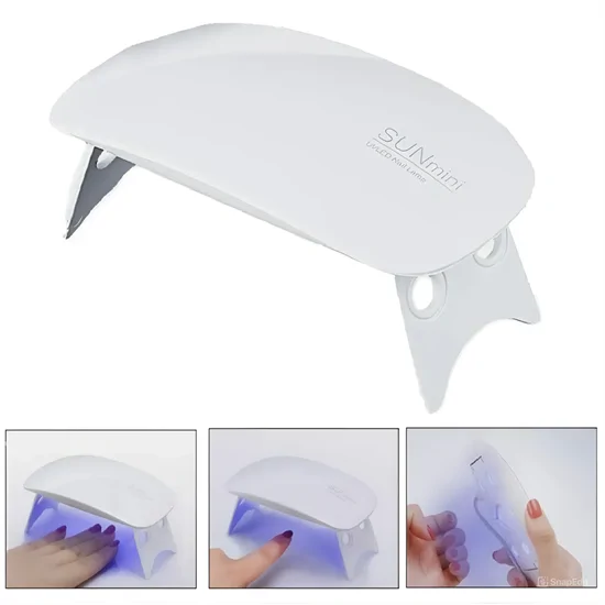 Hordozható SUN MINI 2 UV/LED USB műkörmös lámpa időzítővel, gyors szárítás funkcióval - manikűr szalonminőségben