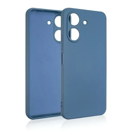Beline Silicone tok + 3x üvegfólia - Xiaomi 13C/Poco C65 kék