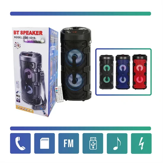 Hordozható bluetooth multimédia lejátszó 12W TF ZQS-4210(BBJH)