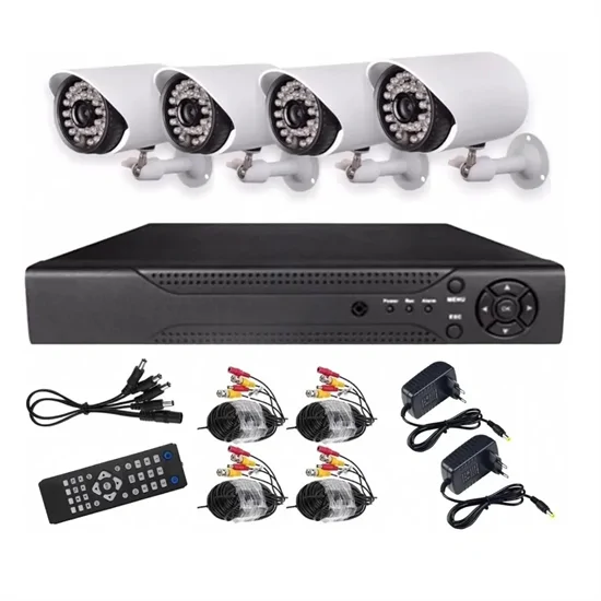 AHD komplett biztonsági kamera rendszer központi egységgel és 4 db Full HD 1080p éjjellátó kamerával