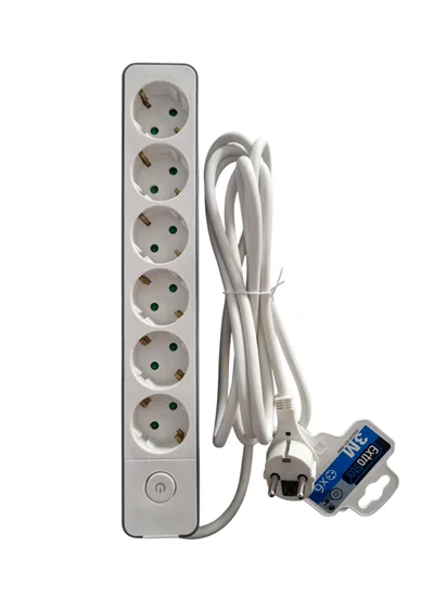 6-os 220V elosztó kapcsolóval