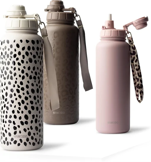 MAMEIDO thermo kulacs szívószállal 700 ml