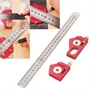 Ütközős alumínium vonalzó 30 cm