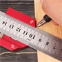 Ütközős alumínium vonalzó 30 cm