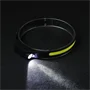 USB újratölthető XPE+COB fejlámpa