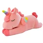 Nagy méretű plüss unikornis - pihe-puha rózsaszín egyszarvú - 40 cm