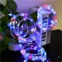 Zenére, tapsra változó színű, IP67 vízálló, RGB LED fényfüzér - távirányítóval és okostelefonnal is vezérelhető - 10 m