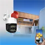 V380 WIFI IP okos biztonsági kamera szirénával, mikrofonnal és hangszóróval - kétirányú kommunikációt tesz lehetővé - Android/IOS kompatibilis