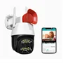 V380 WIFI IP okos biztonsági kamera szirénával, mikrofonnal és hangszóróval - kétirányú kommunikációt tesz lehetővé - Android/IOS kompatibilis