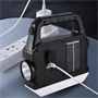 Napelemes és USB-ről is tölthető 2in1 LED kézilámpa és power bank - szuper erős, multifunkciós munkalámpa