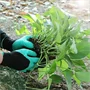 Greenhouse strapabíró, vízálló kerti kesztyű szett 4 karommal - ásáshoz, kerti munkálatokhoz - univerzális méret