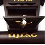 Utcai postaláda újságtartóval - sötétbarna