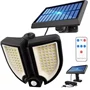90LED-es, mozgásérzékelős forgatható napelemes lámpa távirányítóval YT-90