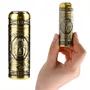 Kompakt méretű Retro körkéses, USB gravírozott villanyborotva tisztítókefével
