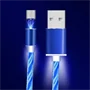 Lenyűgözően villogó mágneses USB töltőkábel cserélhető fejekkel – RGB
