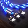 Lenyűgözően villogó mágneses USB töltőkábel cserélhető fejekkel – RGB