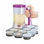 Kézi tészta adagoló gép, 900ml - gofrihoz, muffinhoz, palacsintákhoz, süteményekhez