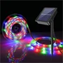 Távirányítással vezérelhető, időzíthető, napelemes, kültéri RGB LED szalag - 5M