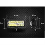 Autós LED reflektor - 120W 165mm IP68 10-30V