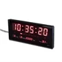BB01 LED-es digitális tábla - óra, dátum és hőmérséklet kijelzéssel - asztalra és falra is helyezhető - 33x13cm
