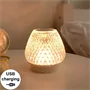 GIBOX G5S 2in1 kristály alakú okos lámpa - USB-ről tölthető, felakasztható party lámpa Bluetooth hangszóróval