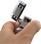 2in1 zsebóra és újratölthető vihargyújtó színes világítással ezüst színű - 7 x 3,5 cm