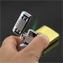 2in1 zsebóra és újratölthető vihargyújtó színes világítással ezüst színű - 7 x 3,5 cm