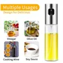 BBQ olaj- és ecetpermetező spray – rozsdamentes acél és üveg, 100 ml – precíz adagolás és stílusos dizájn