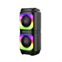 ABS-2402 hordozható party hangszóró RGB LED fényekkel és erős basszussal - Bluetooth hangfal 1800mAh akkumulátorral