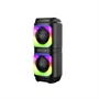 ABS-2402 hordozható party hangszóró RGB LED fényekkel és erős basszussal - Bluetooth hangfal 1800mAh akkumulátorral