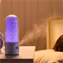 Ultrahangos USB aroma diffúzor csillag mintával - 3in1 aromaterápiás készülék, párásító és nyugtató hatású éjjeli fény